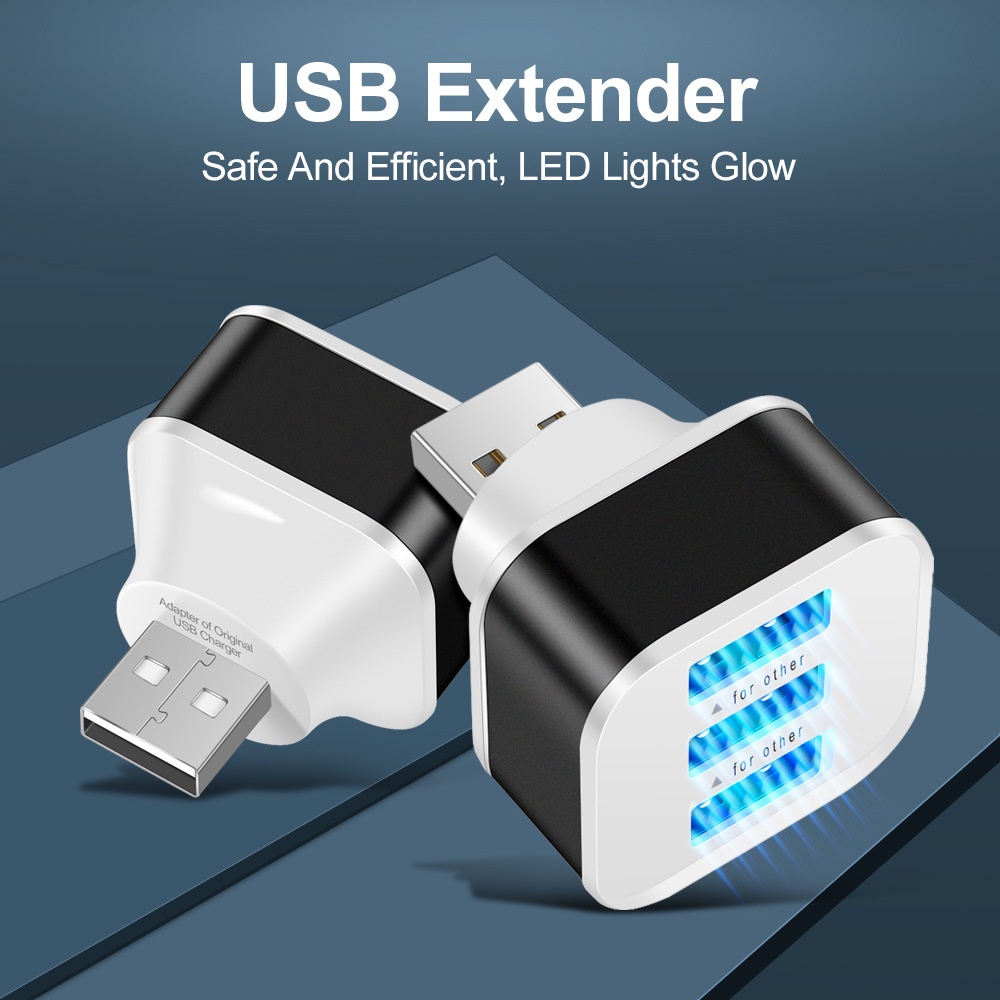 Laptop Charger - 3 포트 USB 슬롯 어댑터, USB