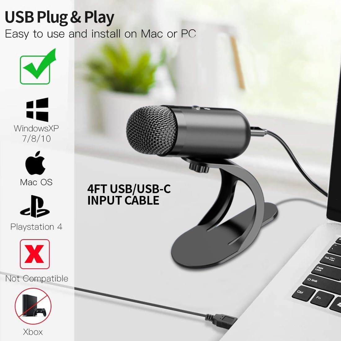 Usb Hub - 전문가용 USB 마이크 콘덴서 컨퍼런스 마이크