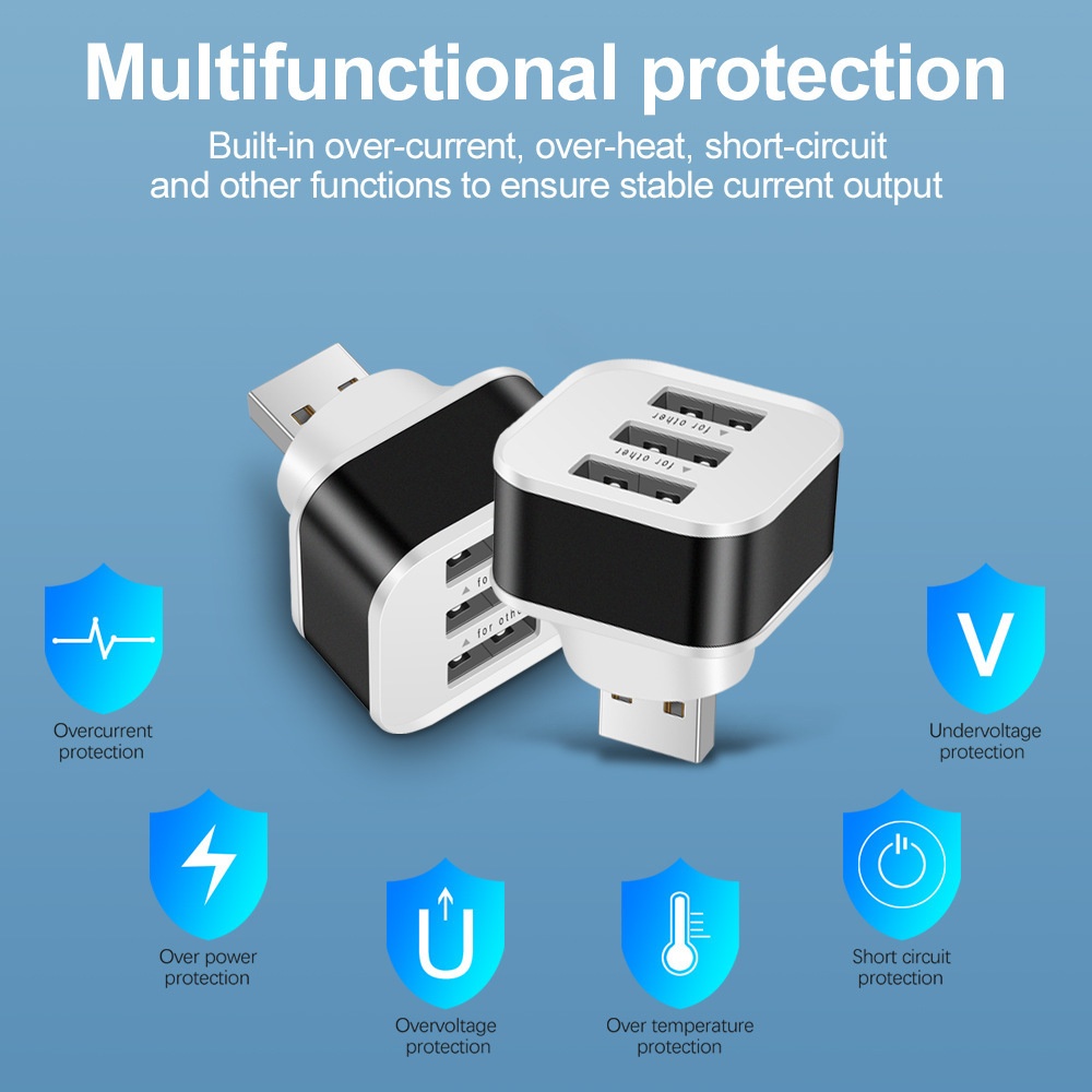 3 포트 USB 슬롯 어댑터, USB 3 in 1 다중 - Laptop Charger 리뷰 및 가격