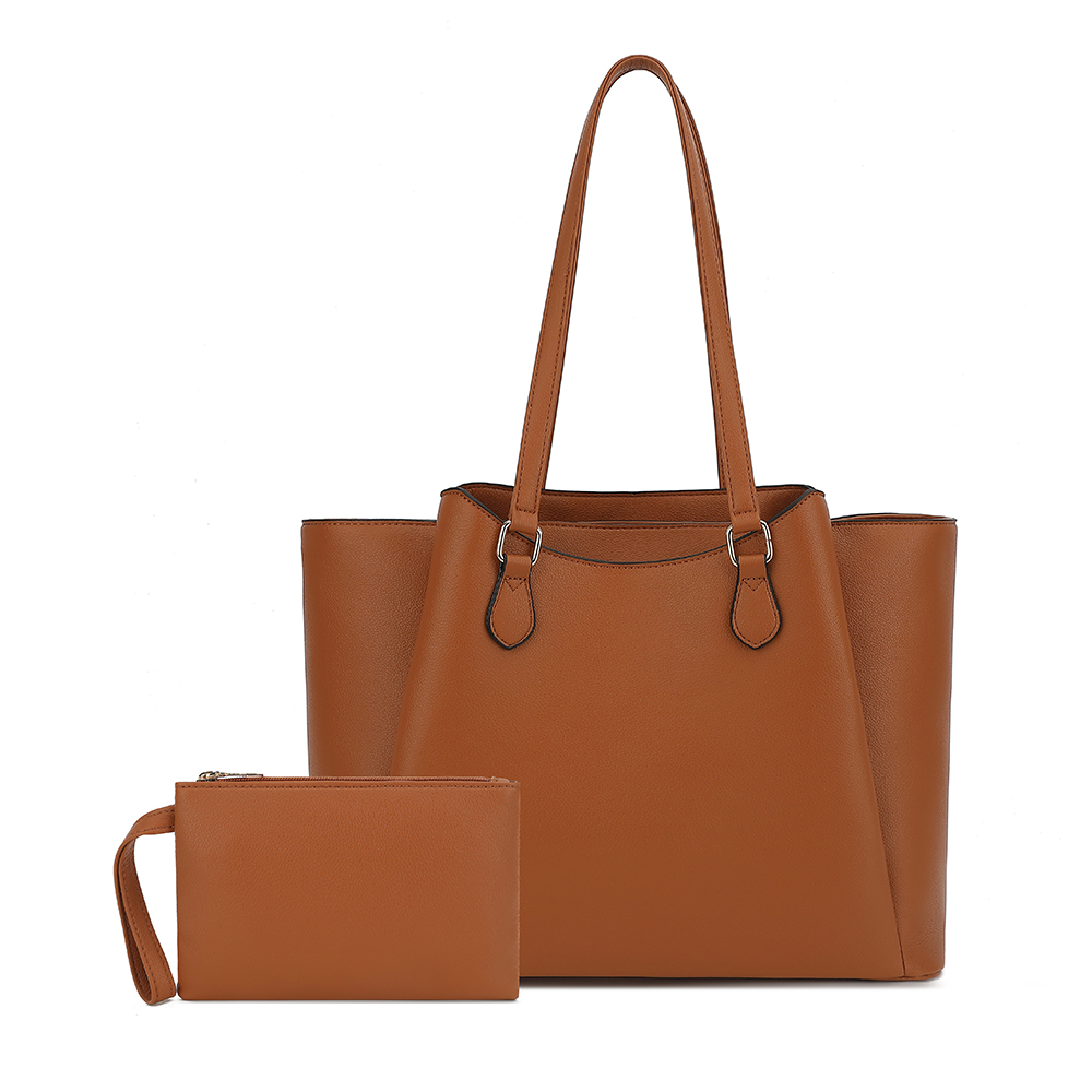 여성용 토트백, 파우치가 있는 대형 PU 가죽 숄더 핸 - Laptop Original Accessories 리뷰 및 가격