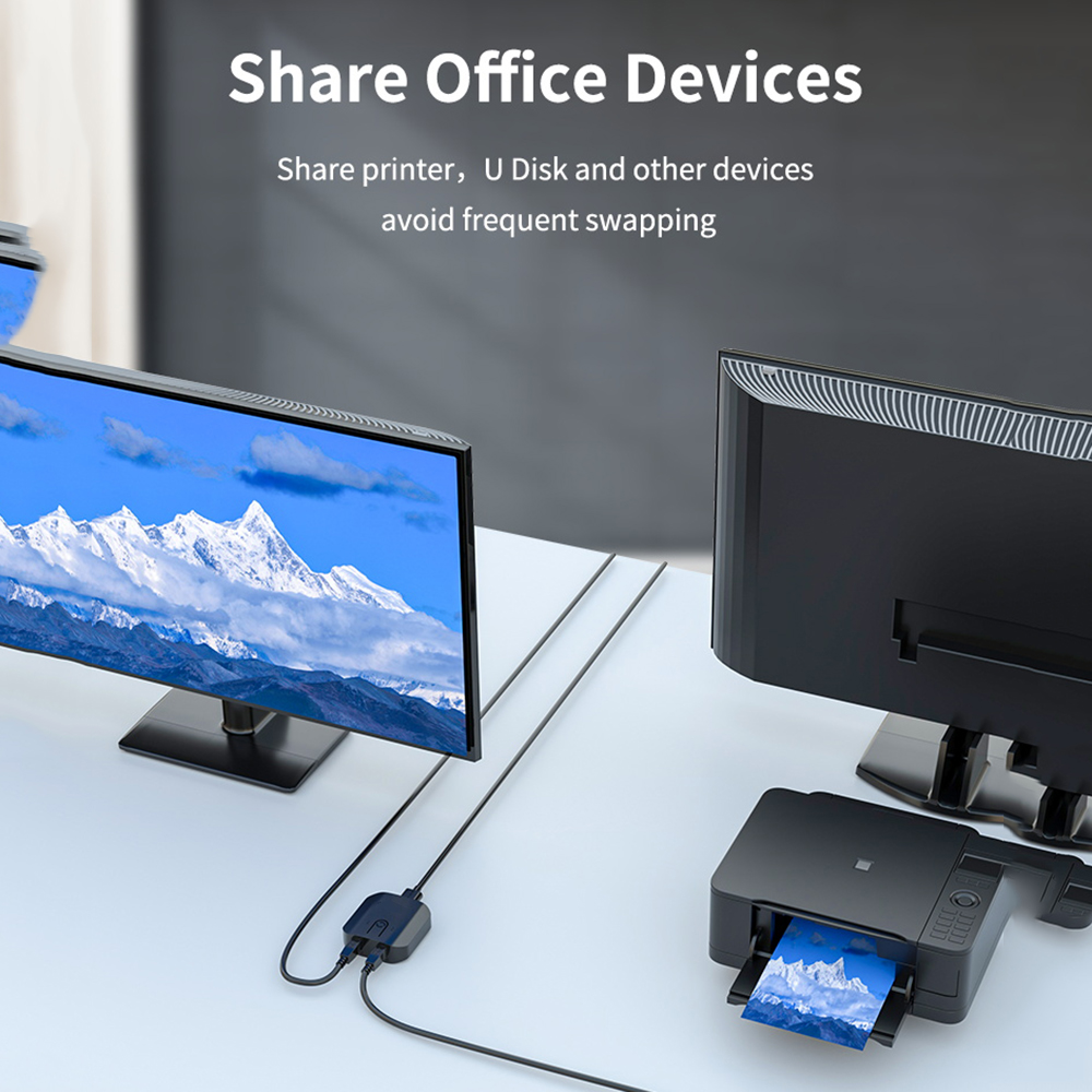 KVM 스위치 박스 선택기 듀얼 USB 스위치, 모니터 - Laptop Mouse 리뷰 및 가격