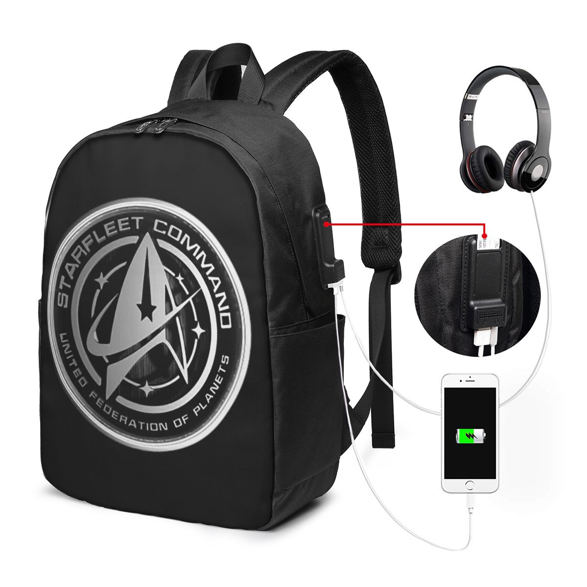 스타 트렉 공상 과학 TV 시리즈 배낭 여행 노트북 가 - Laptop Bag 리뷰 및 가격