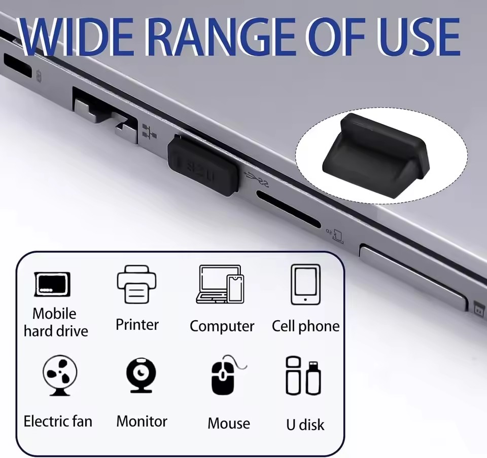 USB-A 충전 포트 커버 캡 여성용 잭 범용 실리콘  - Laptop Original Accessories 리뷰 및 가격