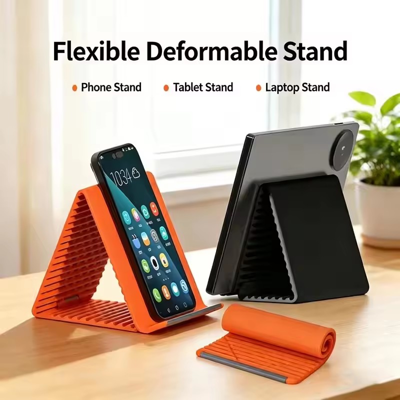 휴대용 실리콘 폰/태블릿/노트북 거치대, 창의적인 접이 - Laptop Accessories & Repair Jagtap Dairy Pimple Nilakh Pimpri Chinchwad Maharashtra 리뷰 및 가격